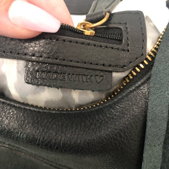 Aimee Kestenberg Black Leather Hobo Leopard Print Bag Purse -No B.S.. - Picture 4 of 13